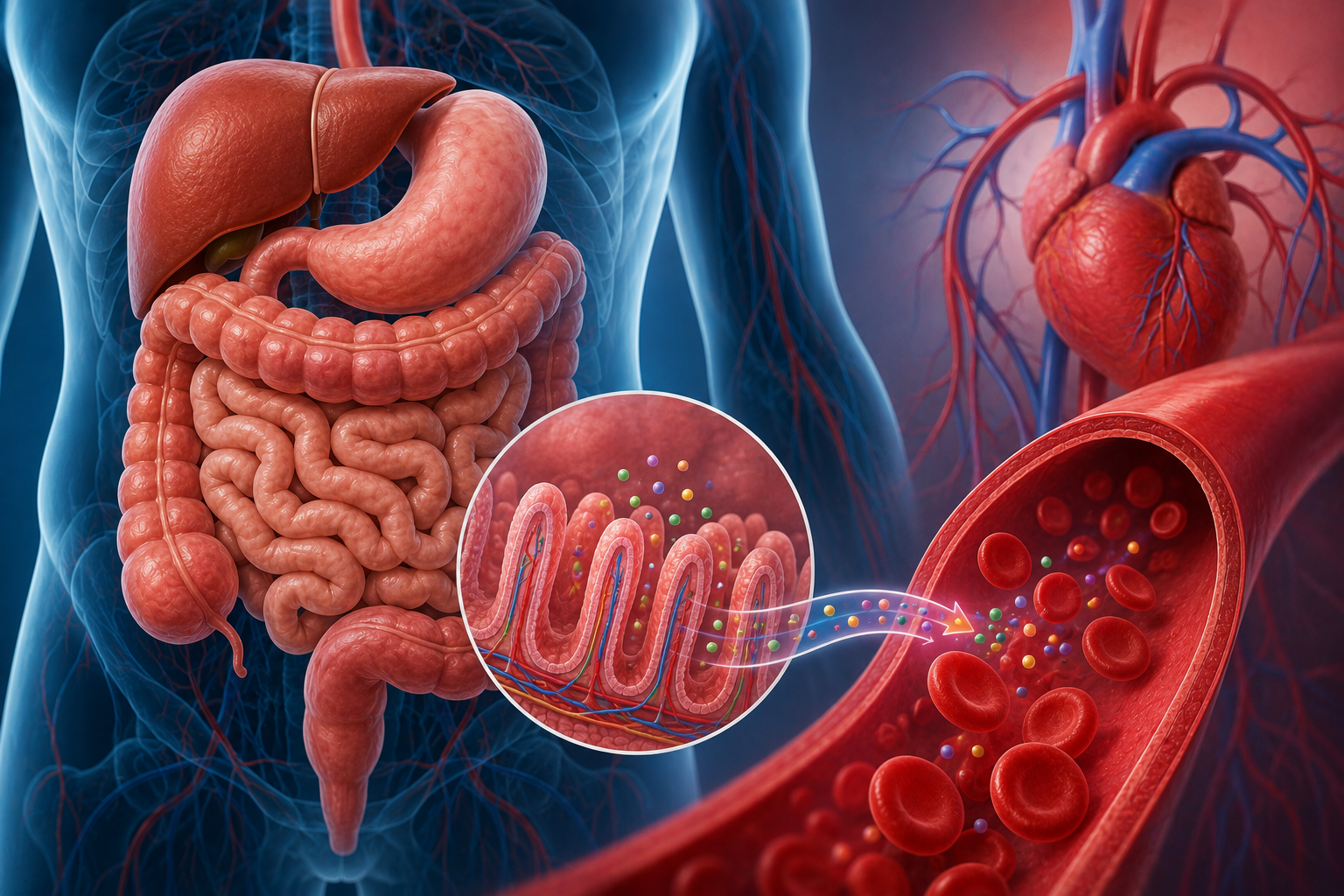 How Does the Digestive System Work With the Circulatory System?