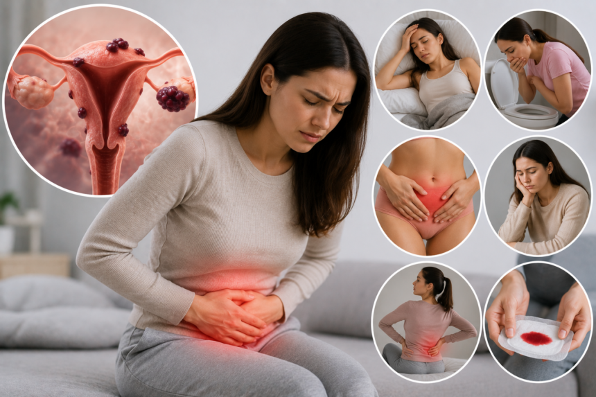 endometriosis flare up symptoms
