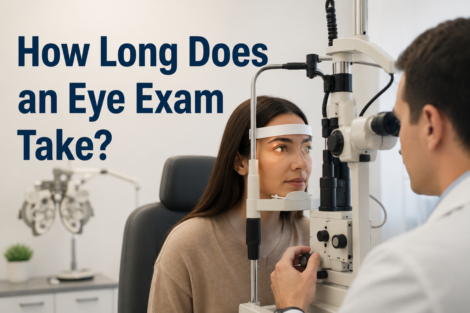 how long does an eye exam take?