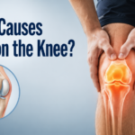 what causes fluid on the knee​?