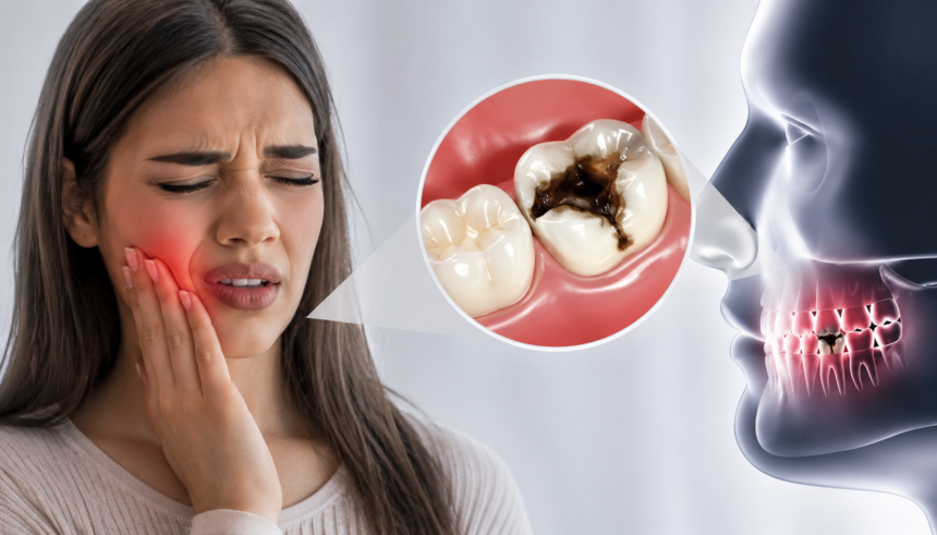 what does a cavity feel like​?