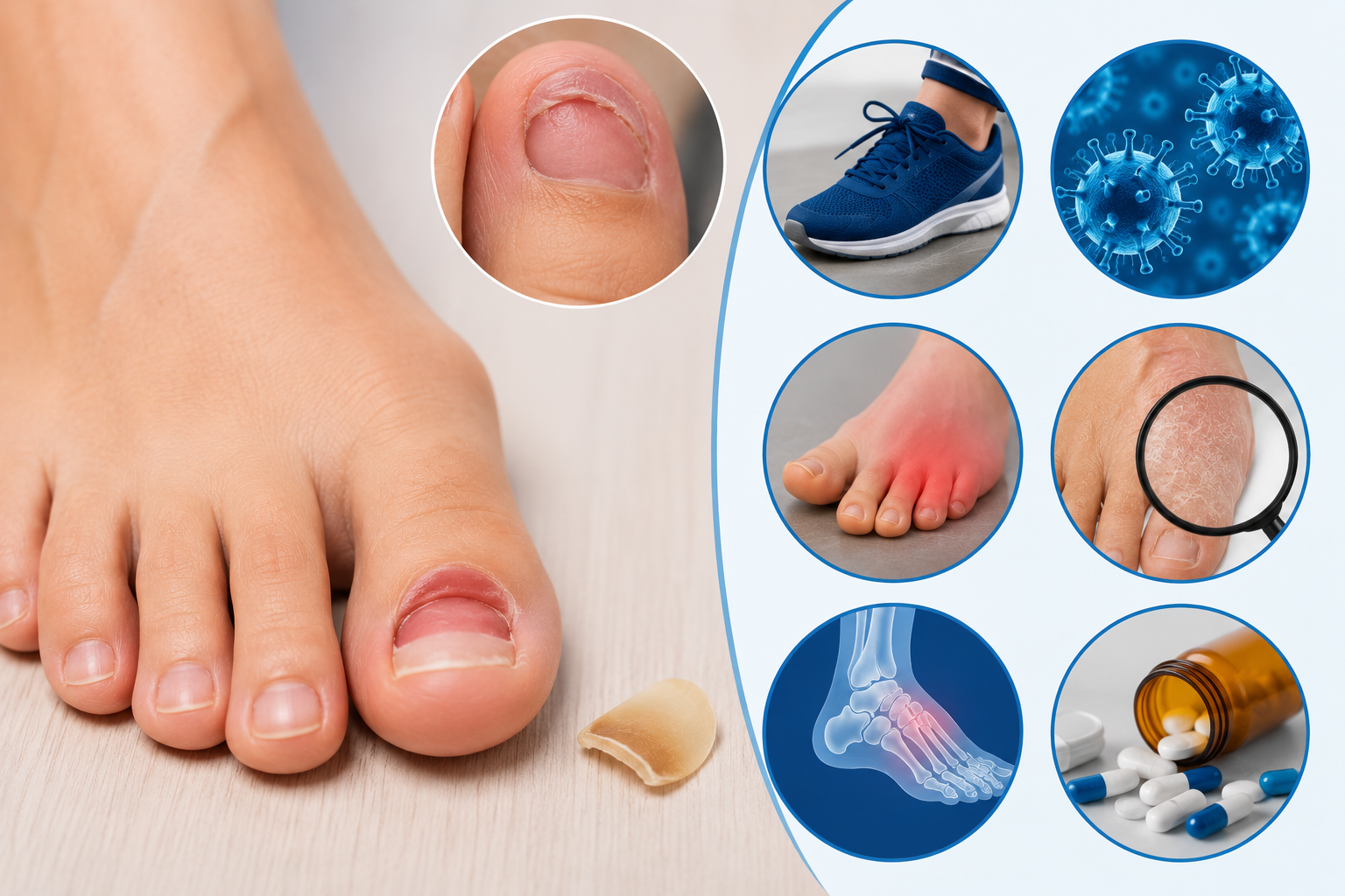 why did my toenail fall off without pain