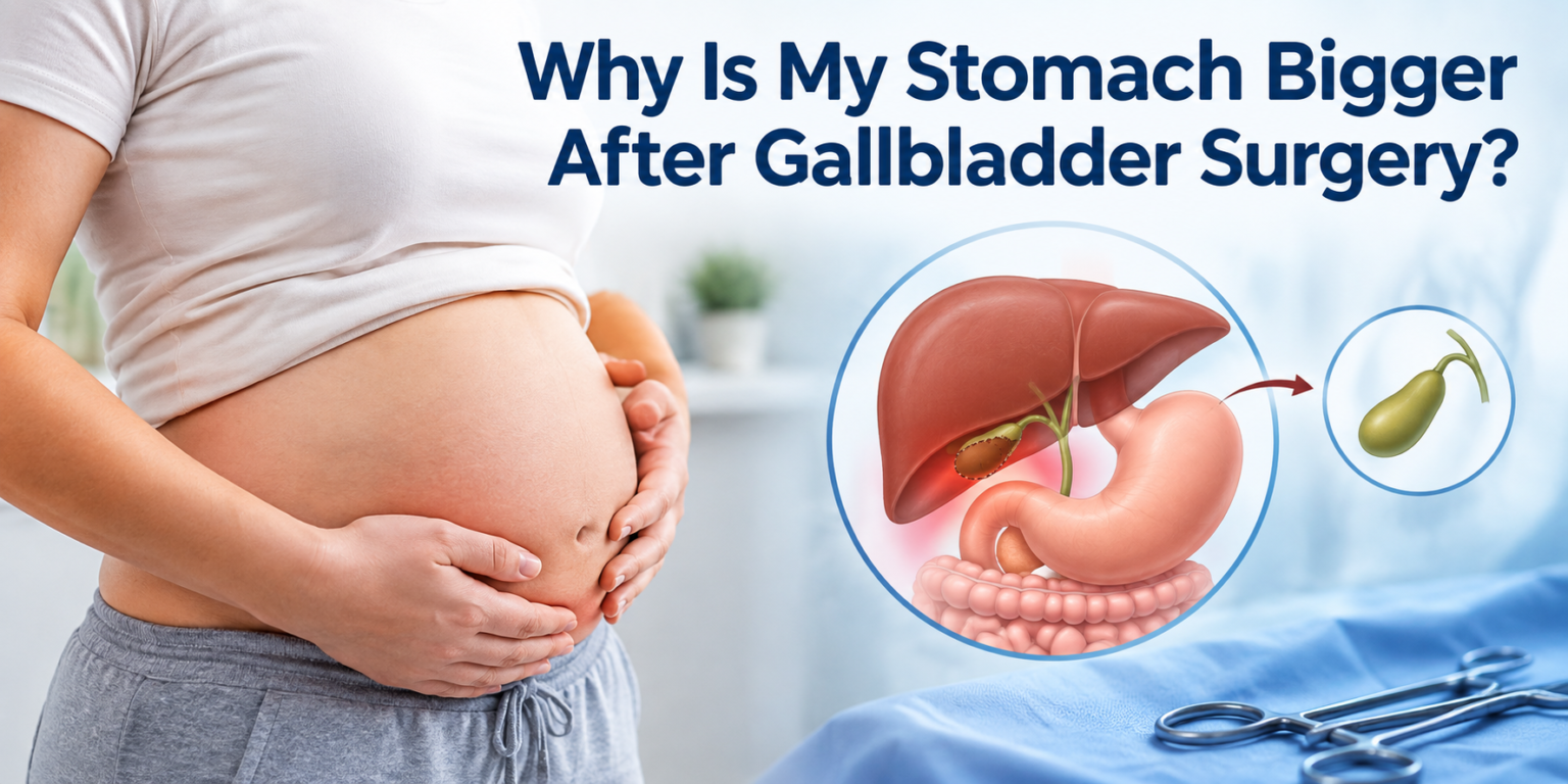 Why Is My Stomach Bigger After Gallbladder Surgery?